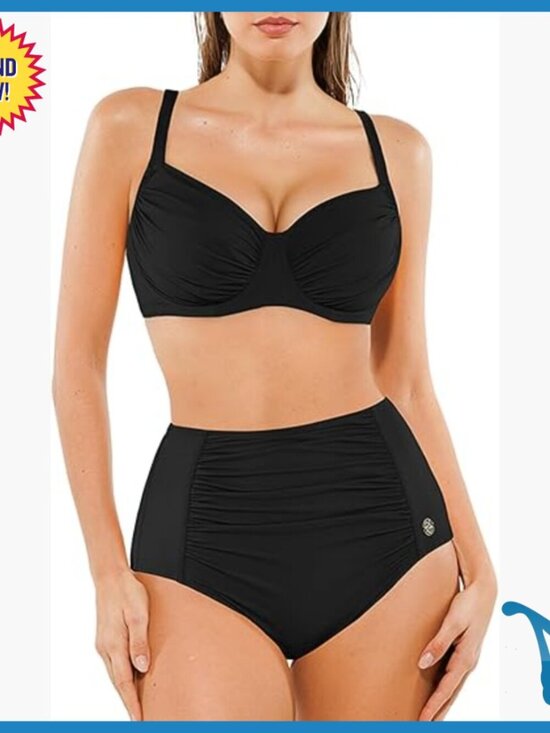 Other - Tummy Control High Waisted Bikini Set Shapewear Swimsuit Push Up